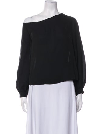 A.L.C. Silk One-Shoulder Blouse