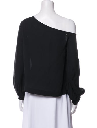 A.L.C. Silk One-Shoulder Blouse