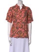 A.L.C. Linen Printed Button-Up Top