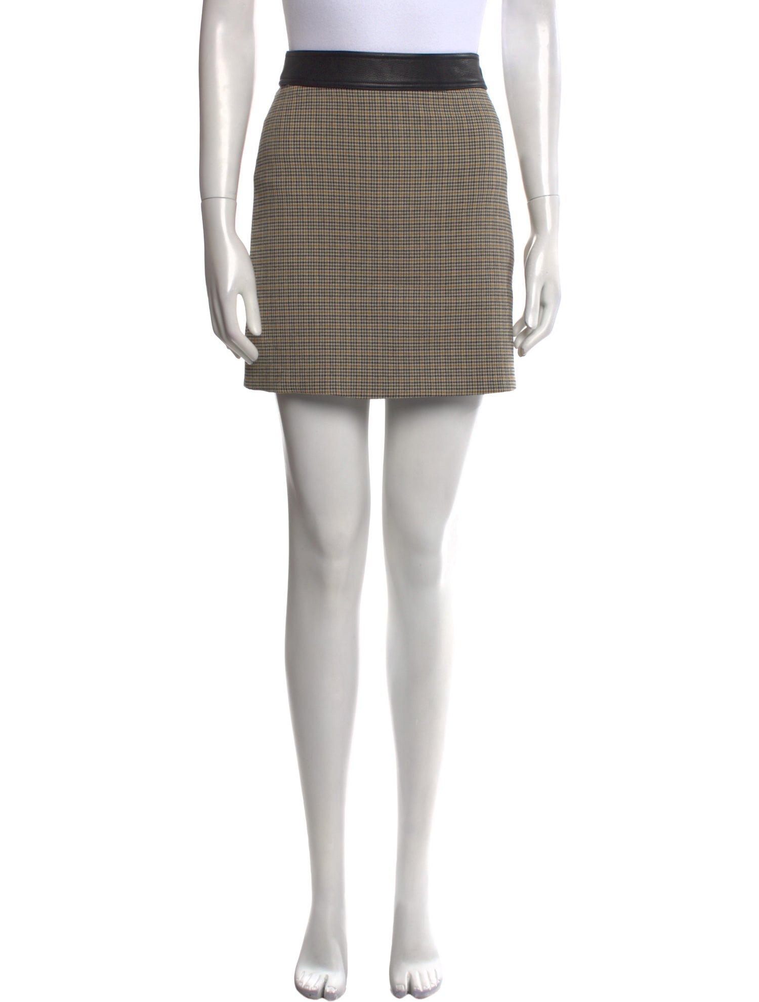 A.L.C. Houndstooth Print Mini Skirt
