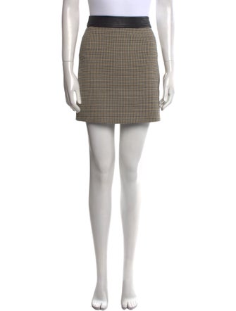 A.L.C. Houndstooth Print Mini Skirt