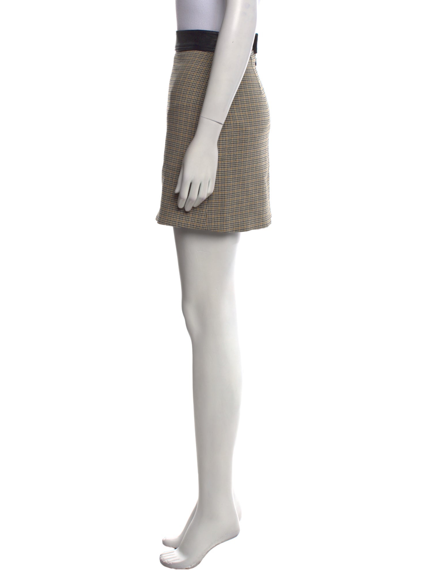 A.L.C. Houndstooth Print Mini Skirt