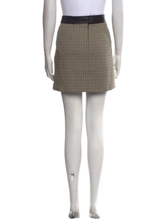 A.L.C. Houndstooth Print Mini Skirt