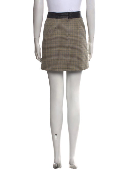 A.L.C. Houndstooth Print Mini Skirt