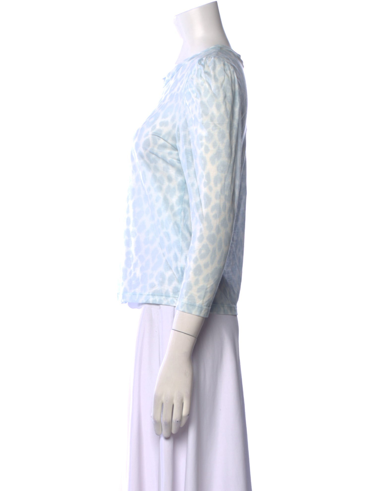 A.L.C. Animal Print Crew Neck Top