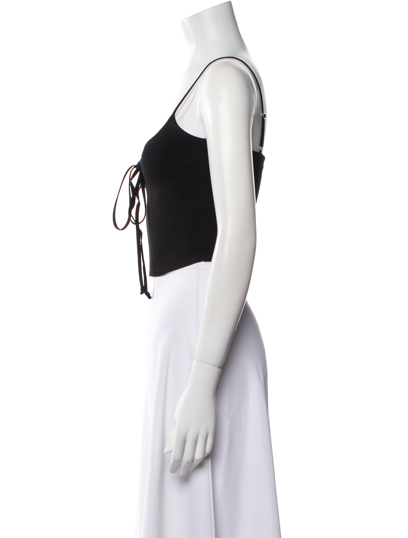 A.L.C. Scoop Neck Sleeveless Crop Top