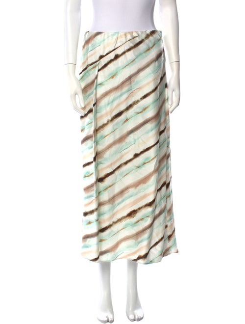 A.L.C. Striped Midi Length Skirt