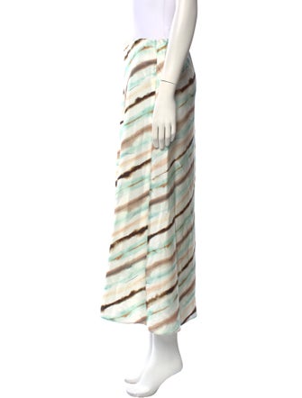 A.L.C. Striped Midi Length Skirt