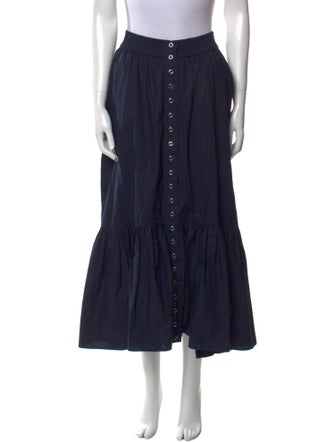 A.L.C. Ruffle Embellishment Midi Length Skirt