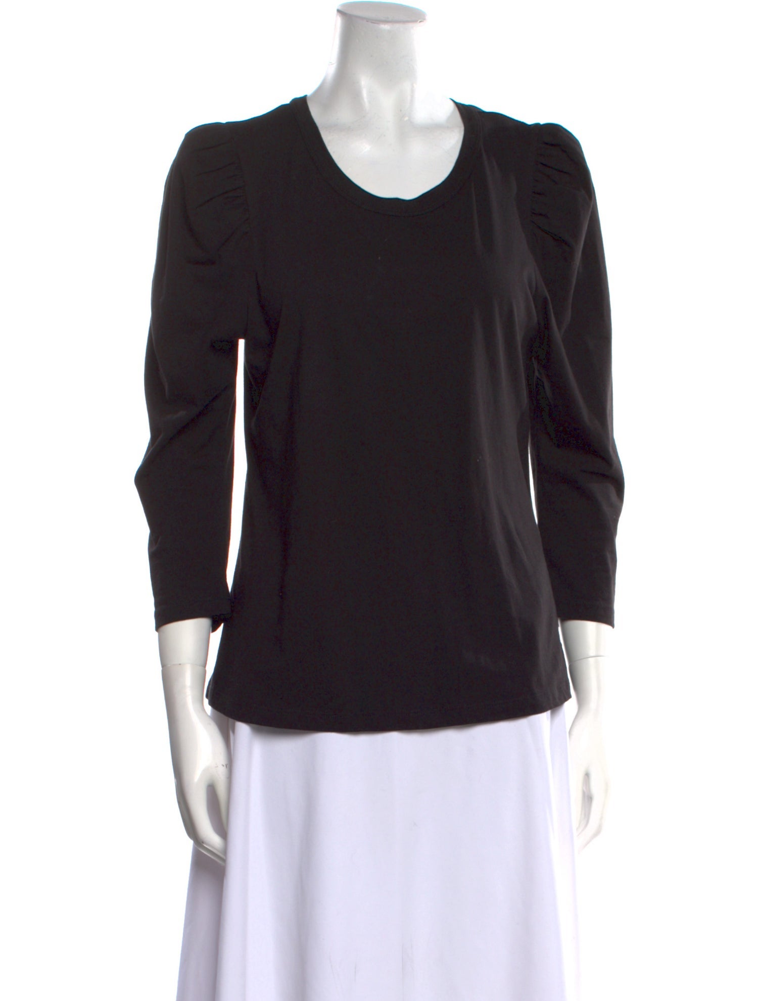 A.L.C. Scoop Neck Three-Quarter Sleeve Top