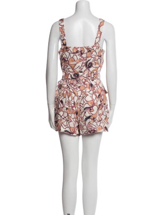 A.L.C. Linen Printed Romper