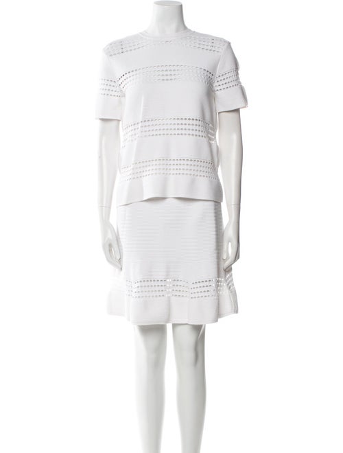 A.L.C. Striped Lasercut Accents Skirt Set