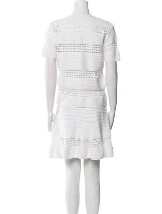 A.L.C. Striped Lasercut Accents Skirt Set