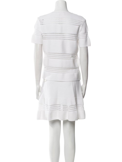 A.L.C. Striped Lasercut Accents Skirt Set