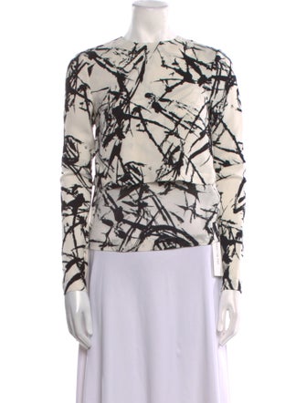 A.L.C. Silk Printed Blouse