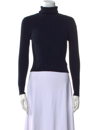 A.L.C. Turtleneck Long Sleeve Crop Top
