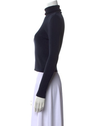 A.L.C. Turtleneck Long Sleeve Crop Top