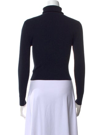 A.L.C. Turtleneck Long Sleeve Crop Top