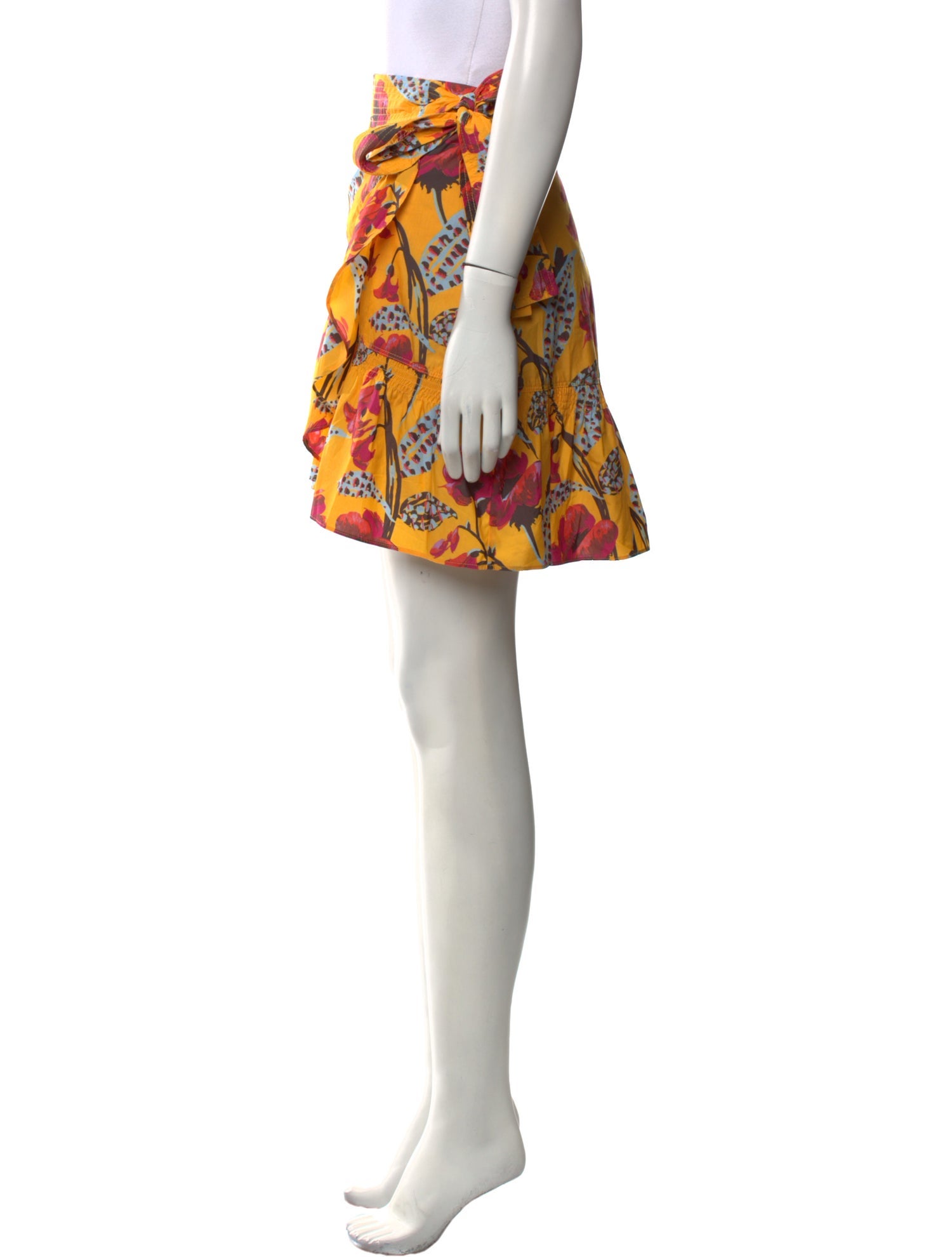 A.L.C. Floral Print Mini Skirt