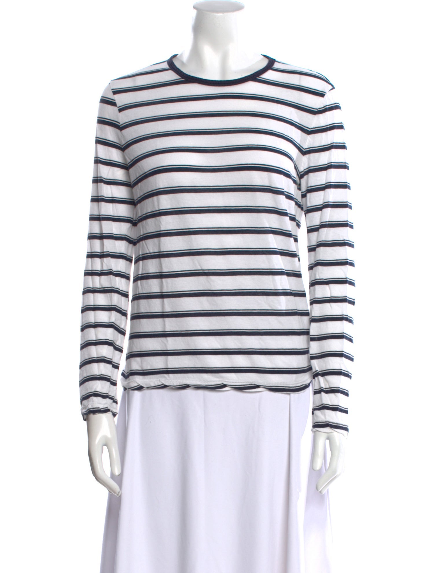 A.L.C. Striped Crew Neck Sweatshirt