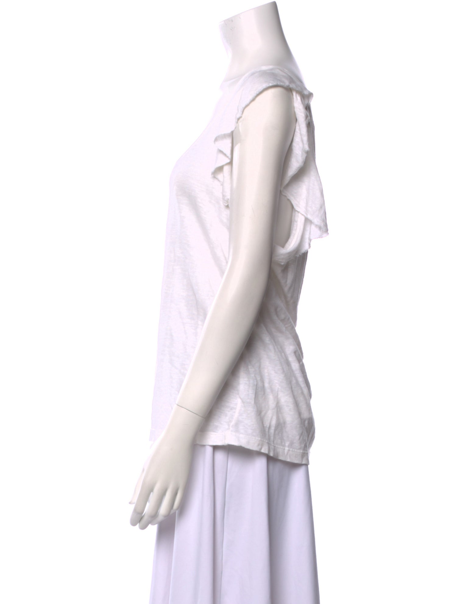 A.L.C. Linen Scoop Neck Tank Top