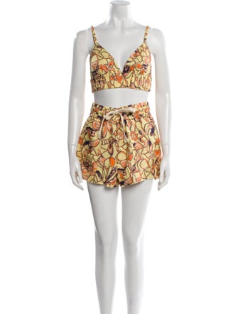 A.L.C. Linen Printed Short Set