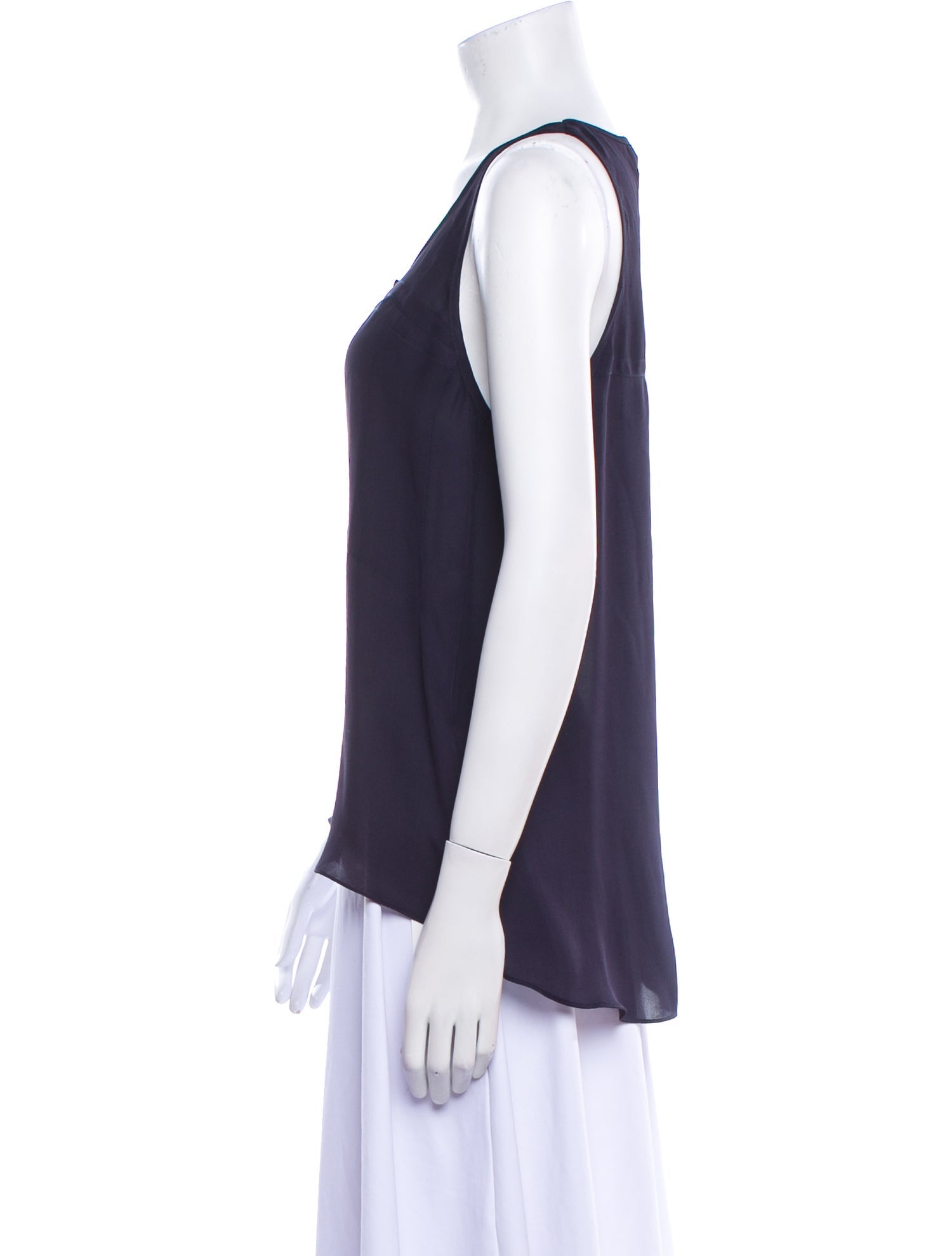 A.L.C. Silk Scoop Neck Top