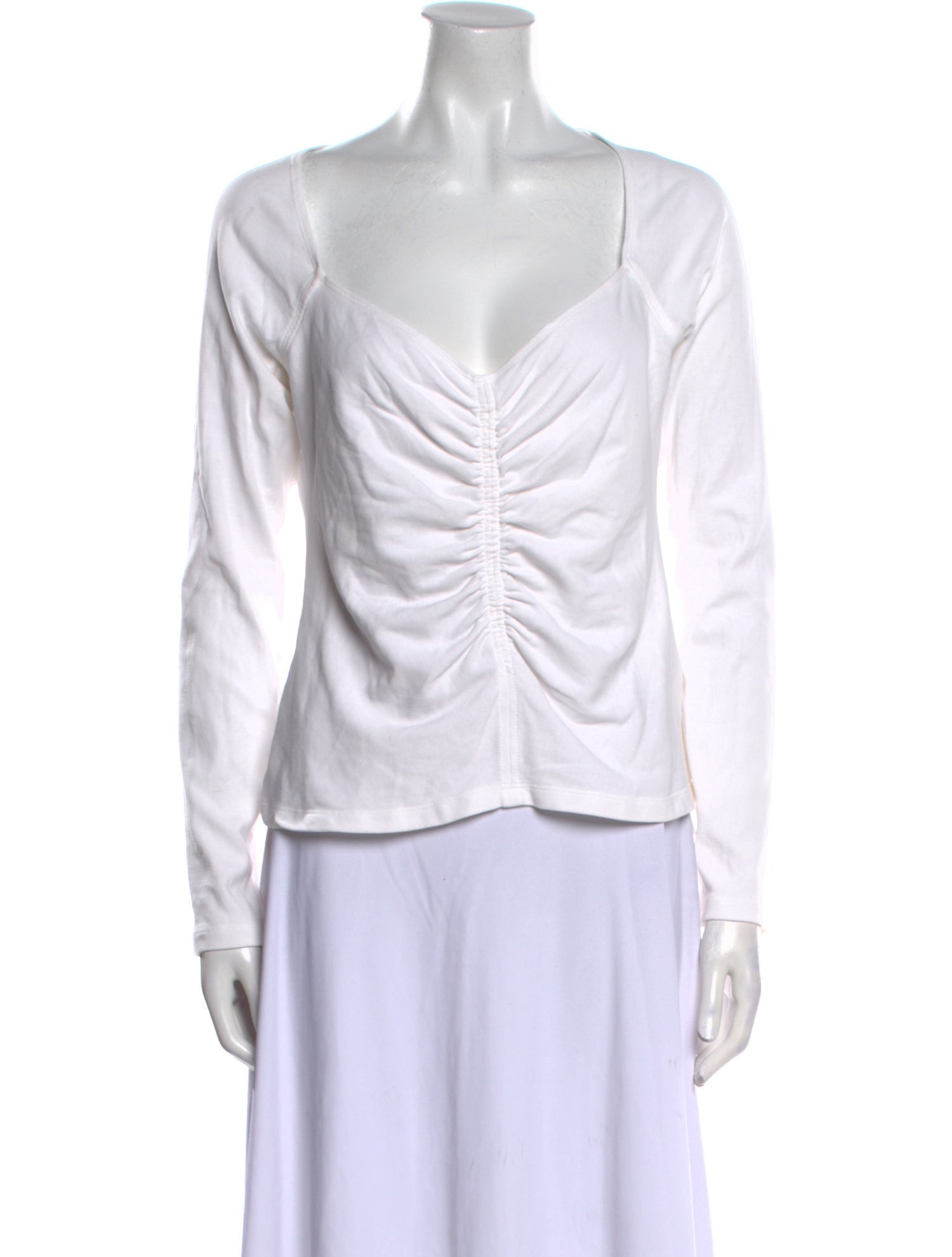 A.L.C. V-Neck Long Sleeve Blouse