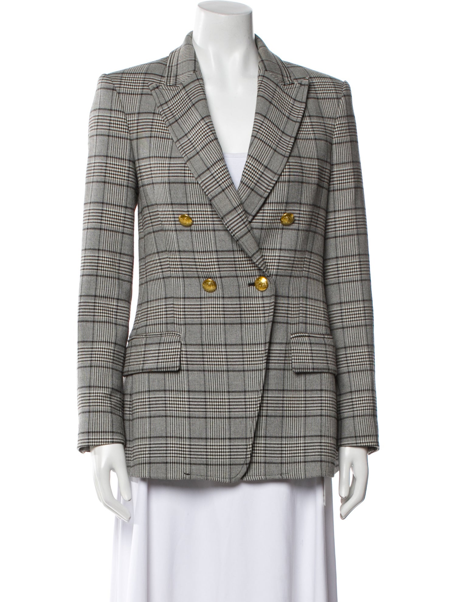 A.L.C. Plaid Print Blazer