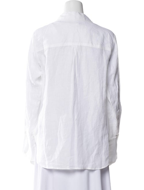 A.L.C. Linen Long Sleeve Button-Up Top