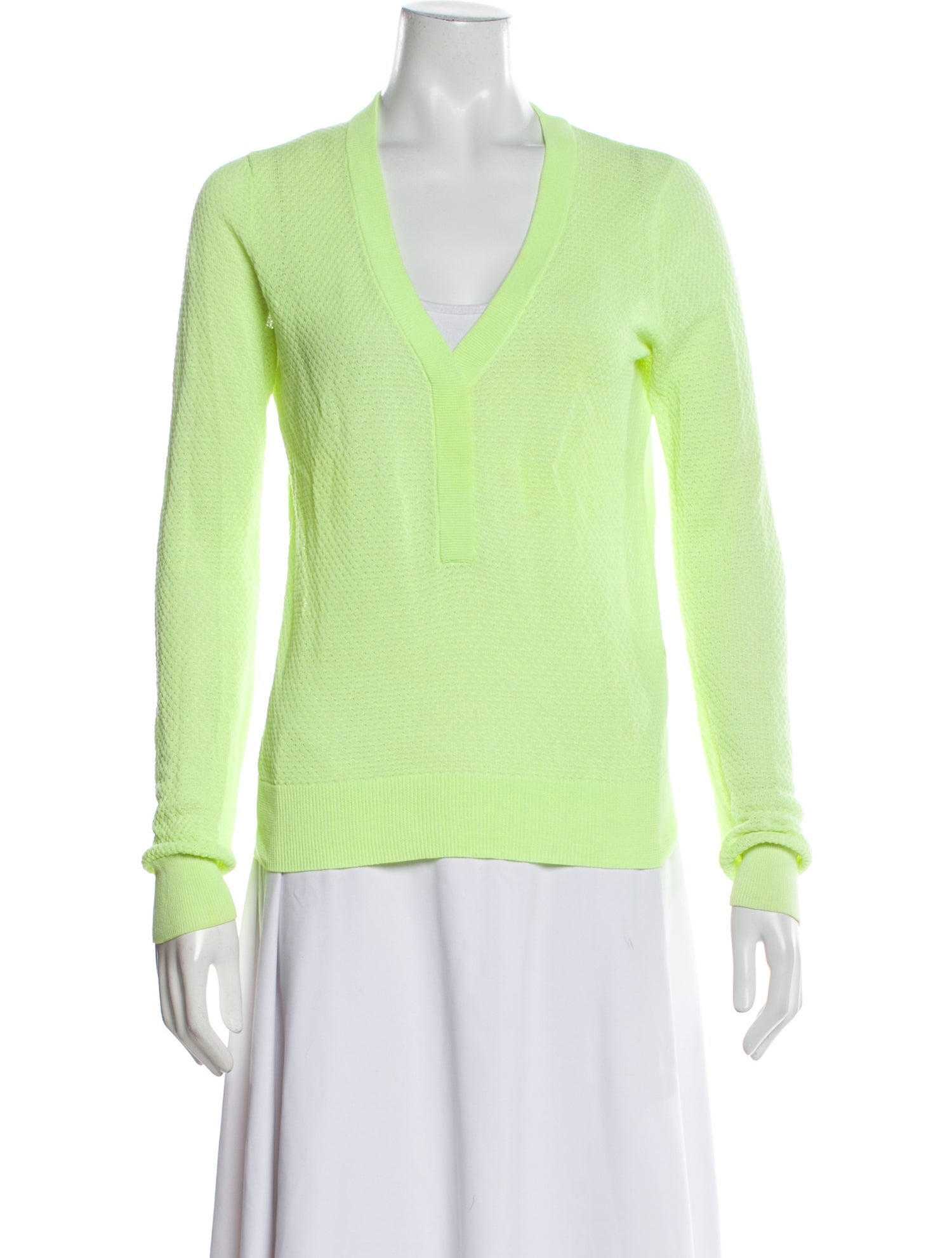 A.L.C. Nylon V-Neck Sweater