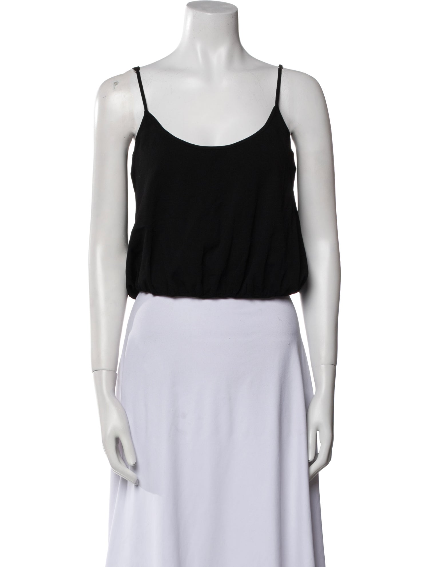 A.L.C. Scoop Neck Sleeveless Crop Top
