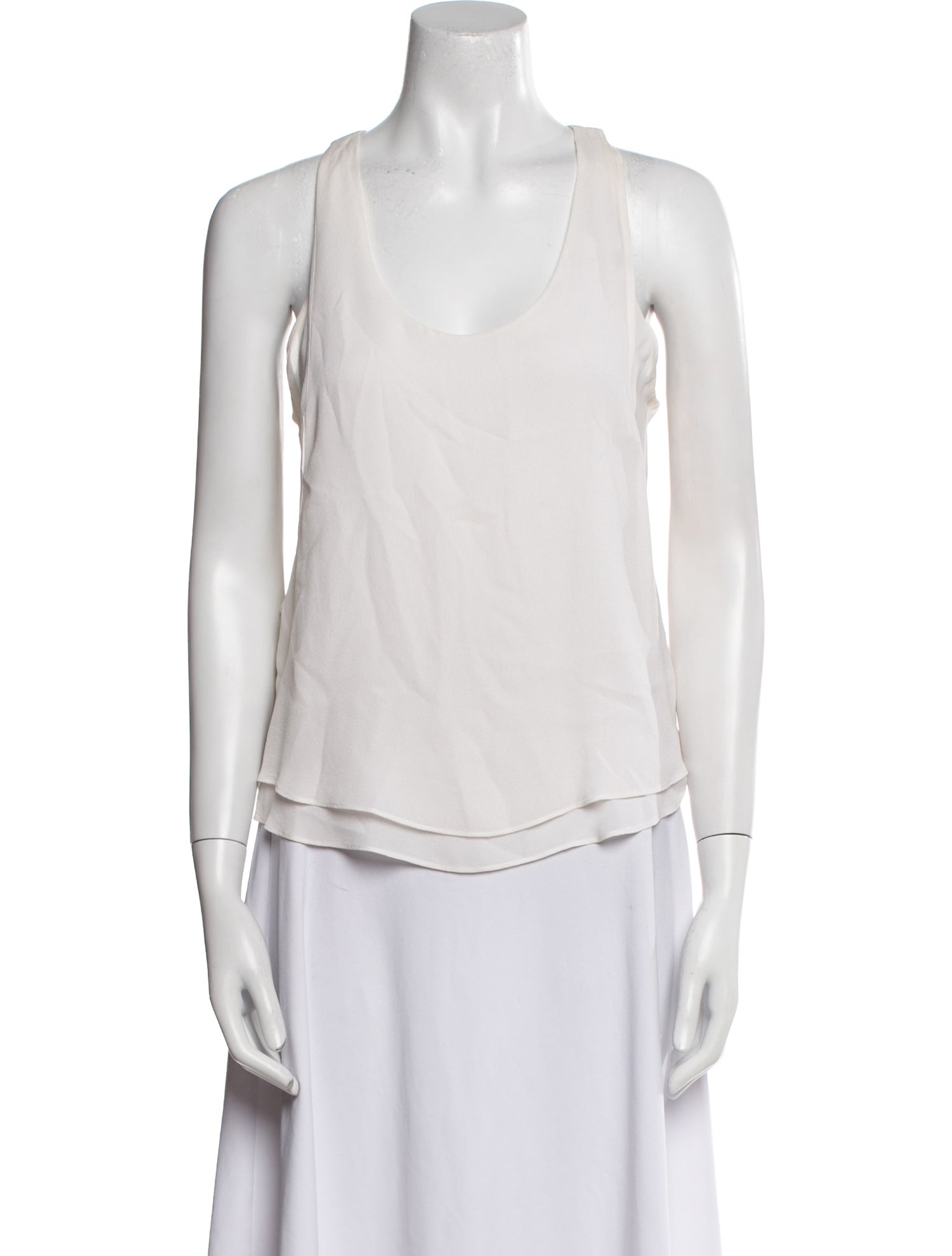 A.L.C. Silk Scoop Neck Top