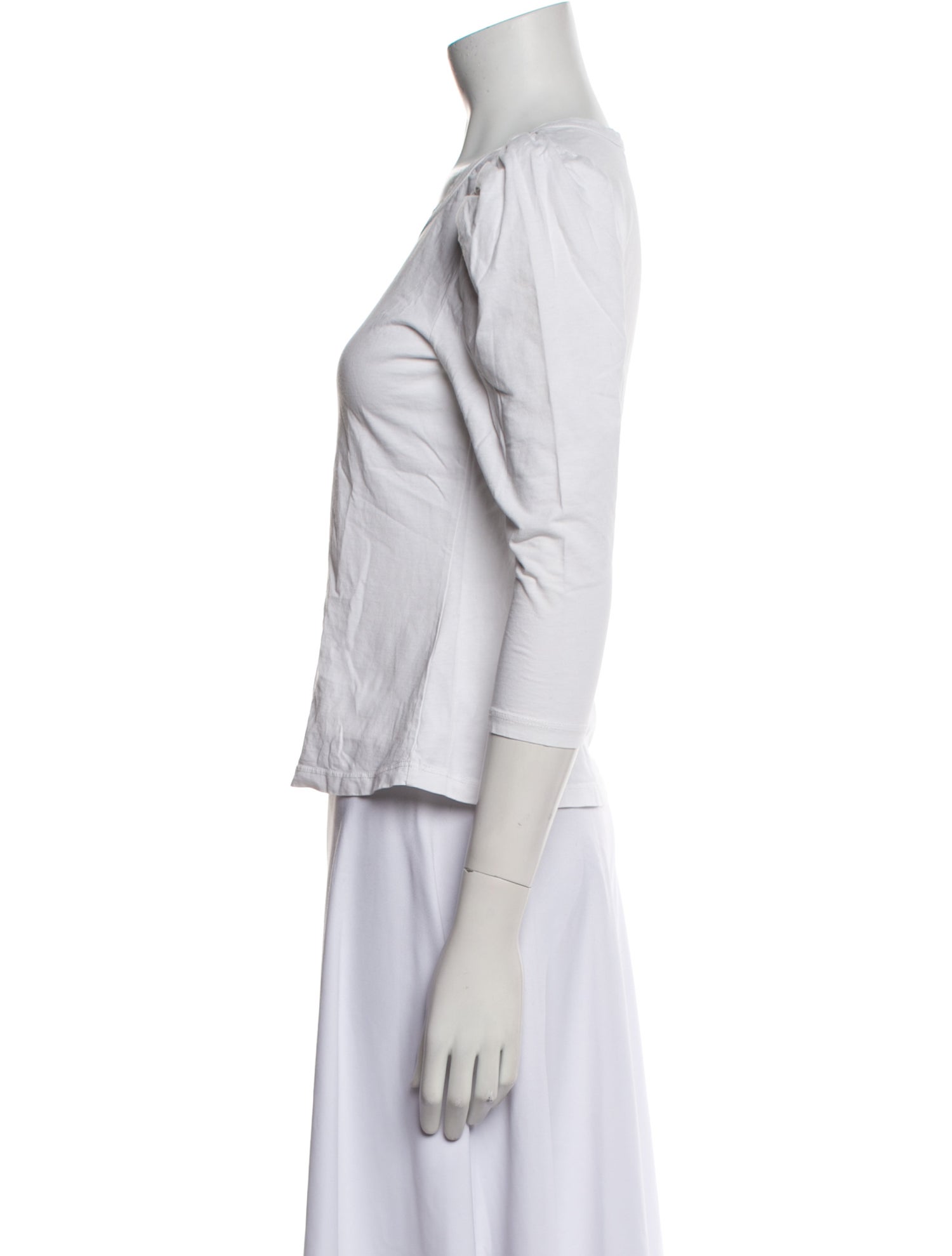 A.L.C. Crew Neck Three-Quarter Sleeve T-Shirt