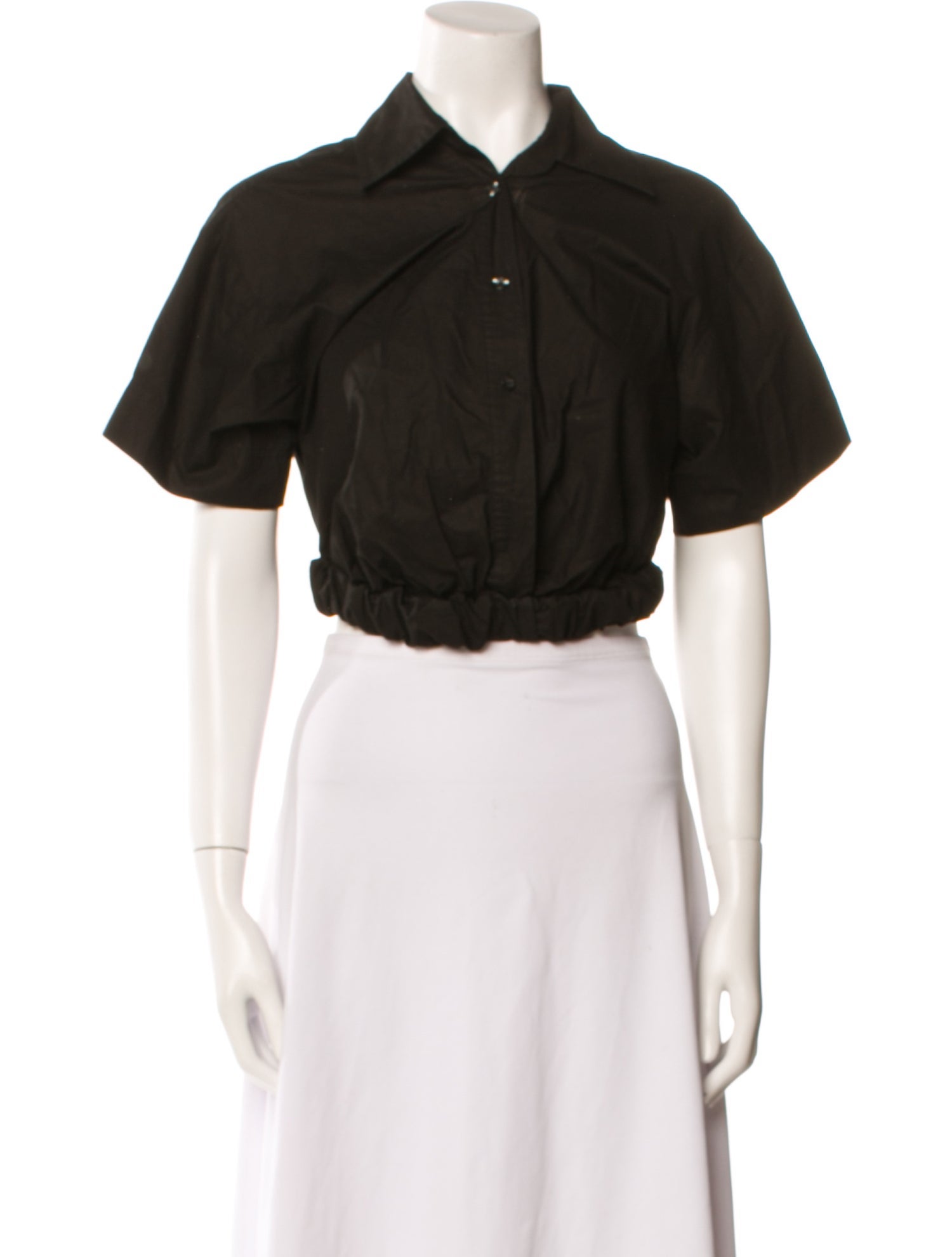 A.L.C. Short Sleeve Crop Top