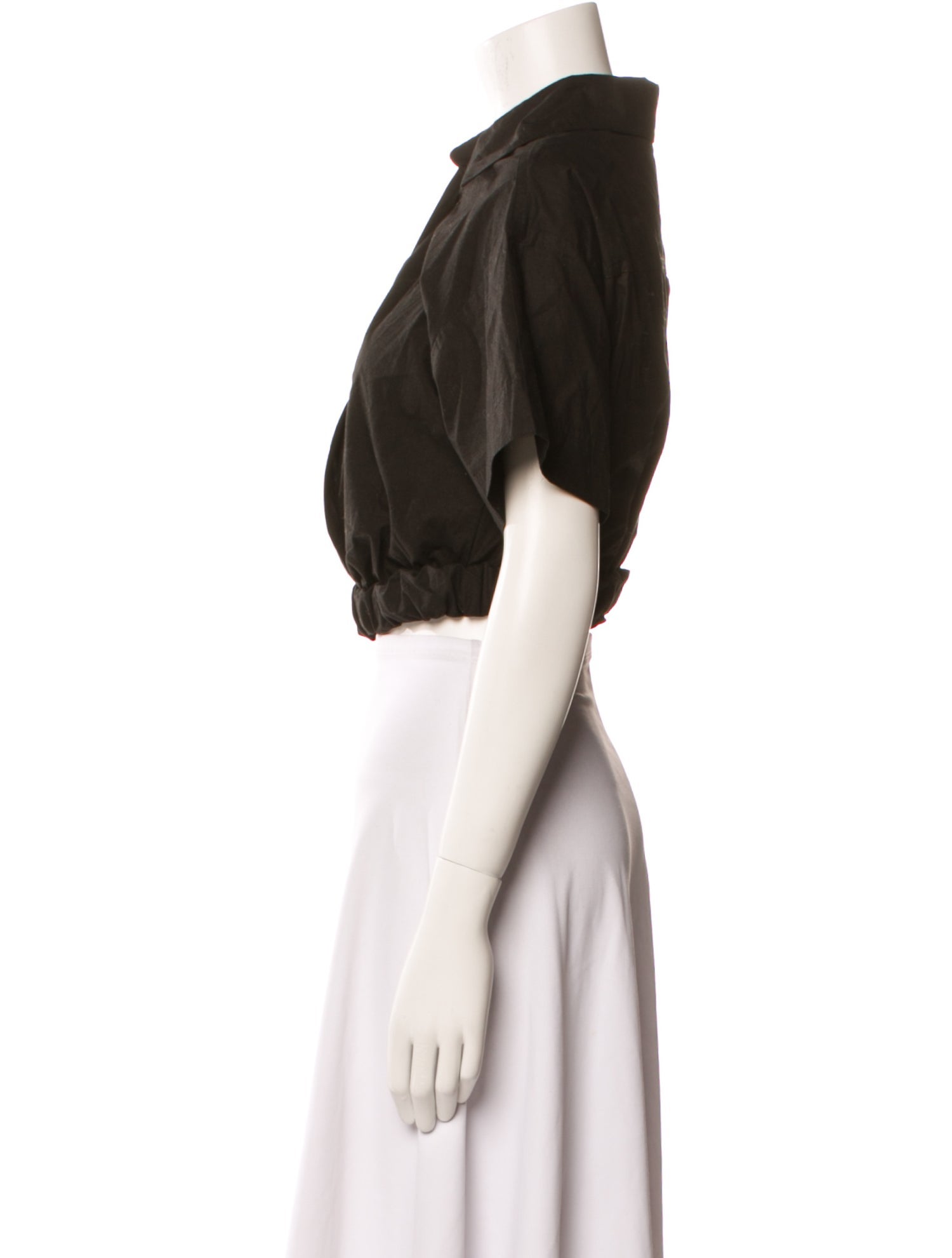 A.L.C. Short Sleeve Crop Top