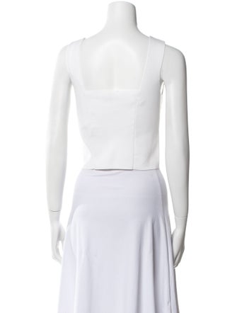 A.L.C. Square Neckline Sleeveless Crop Top