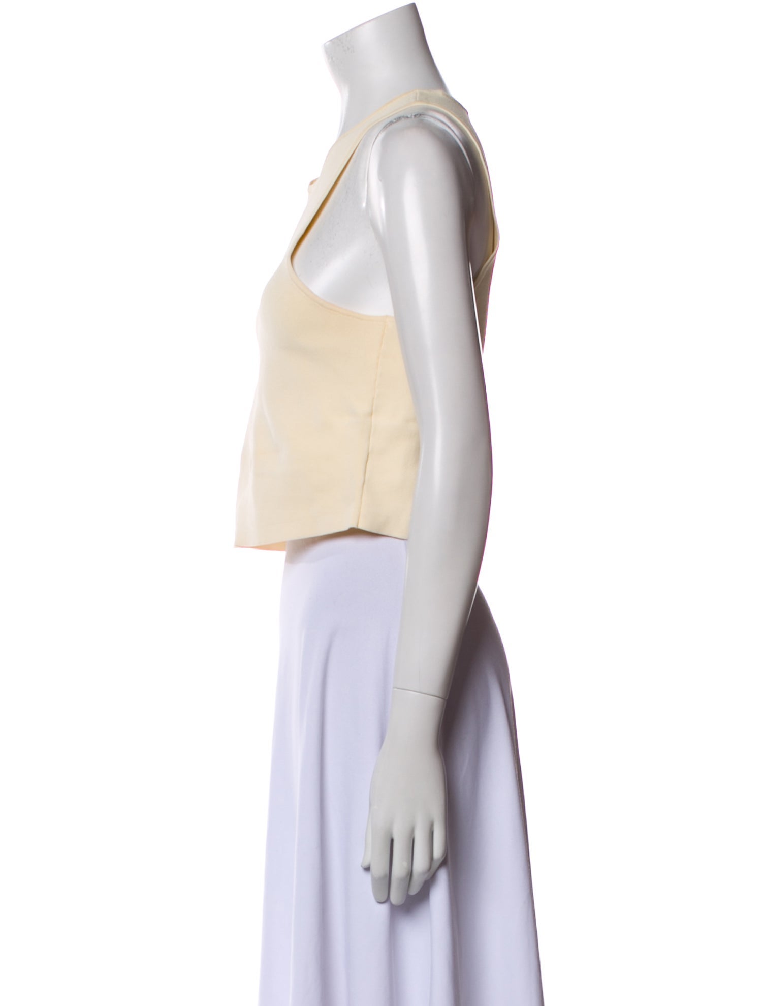 A.L.C. Crew Neck Sleeveless Crop Top