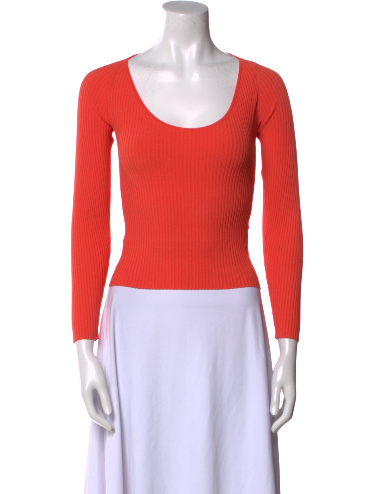 A.L.C. Scoop Neck Three-Quarter Sleeve Top