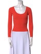 A.L.C. Scoop Neck Three-Quarter Sleeve Top