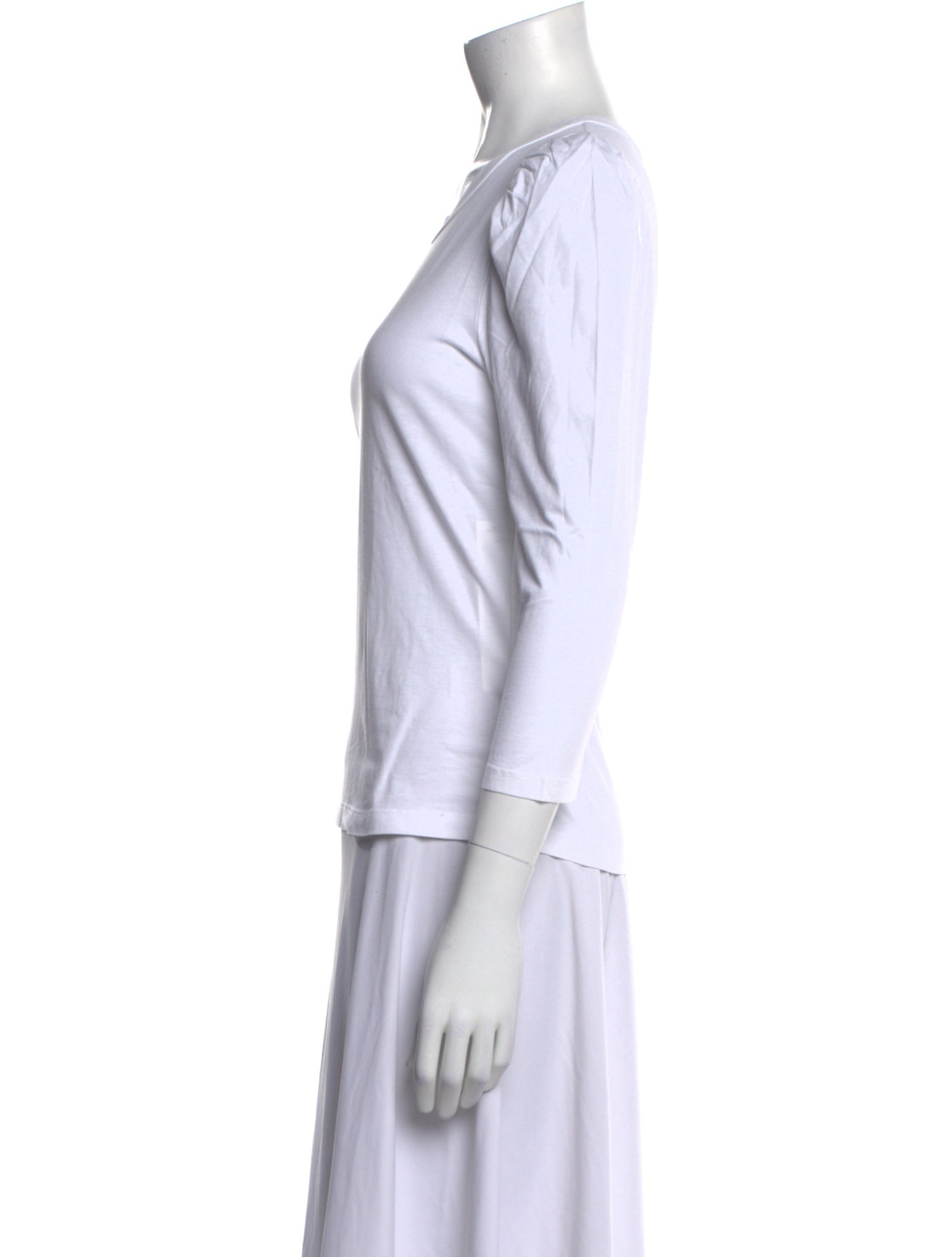 A.L.C. Crew Neck Three-Quarter Sleeve T-Shirt