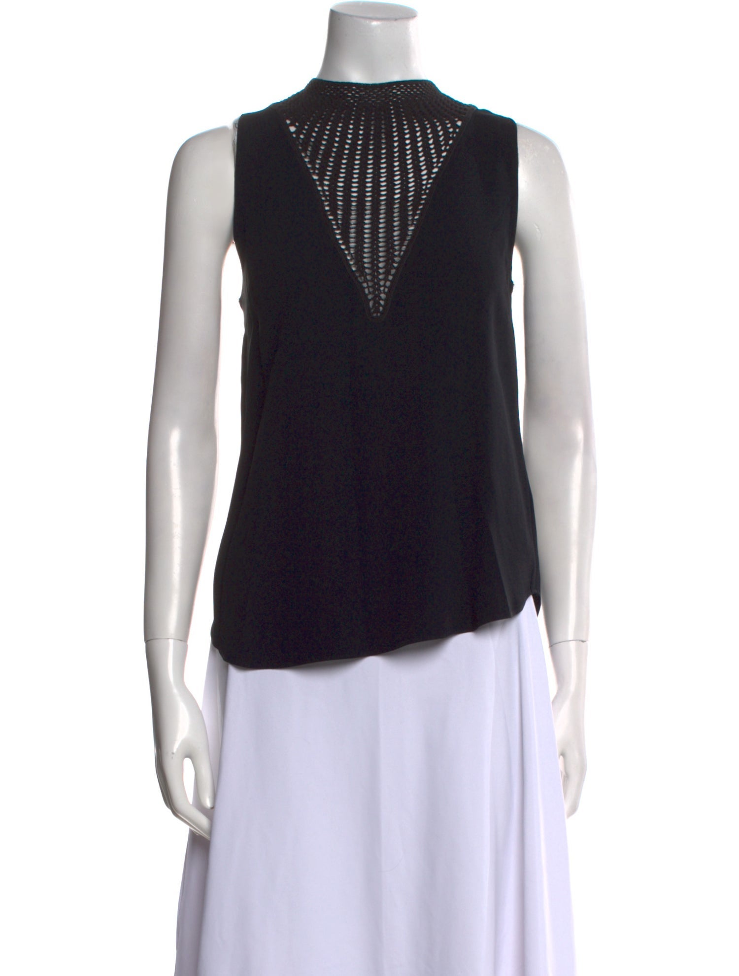 A.L.C. Mock Neck Sleeveless Blouse