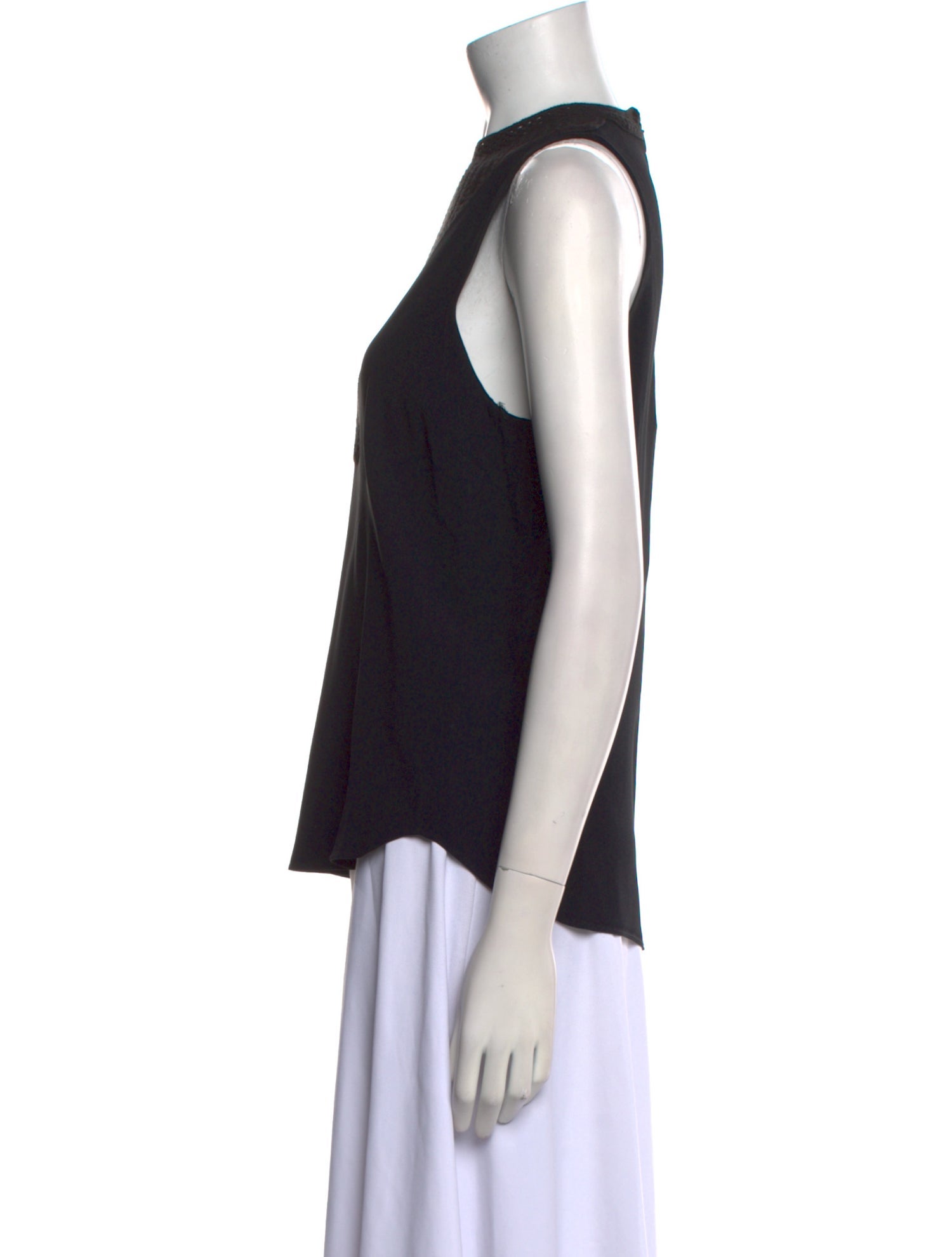 A.L.C. Mock Neck Sleeveless Blouse