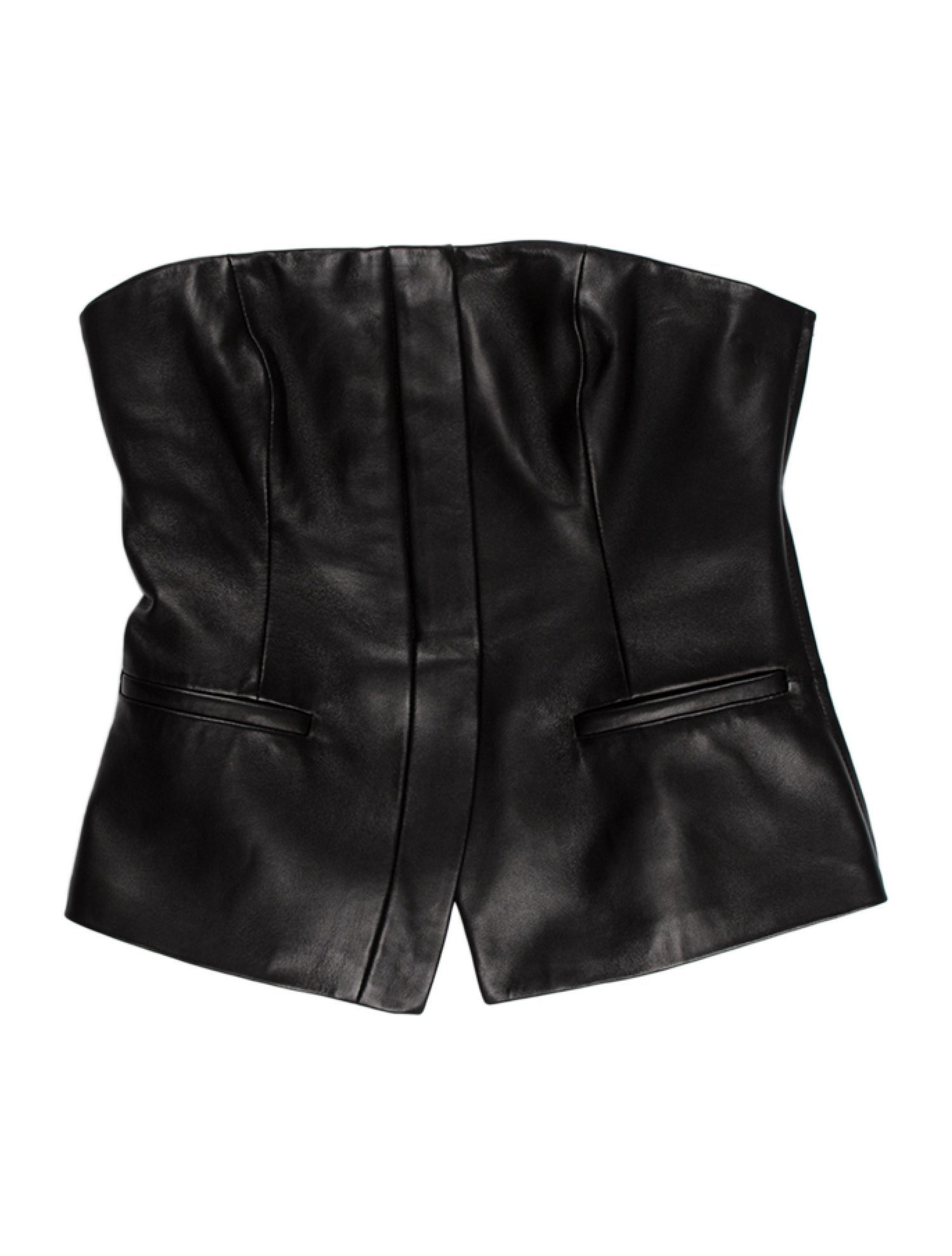 A.L.C. Leather Strapless Crop Top w/ Tags