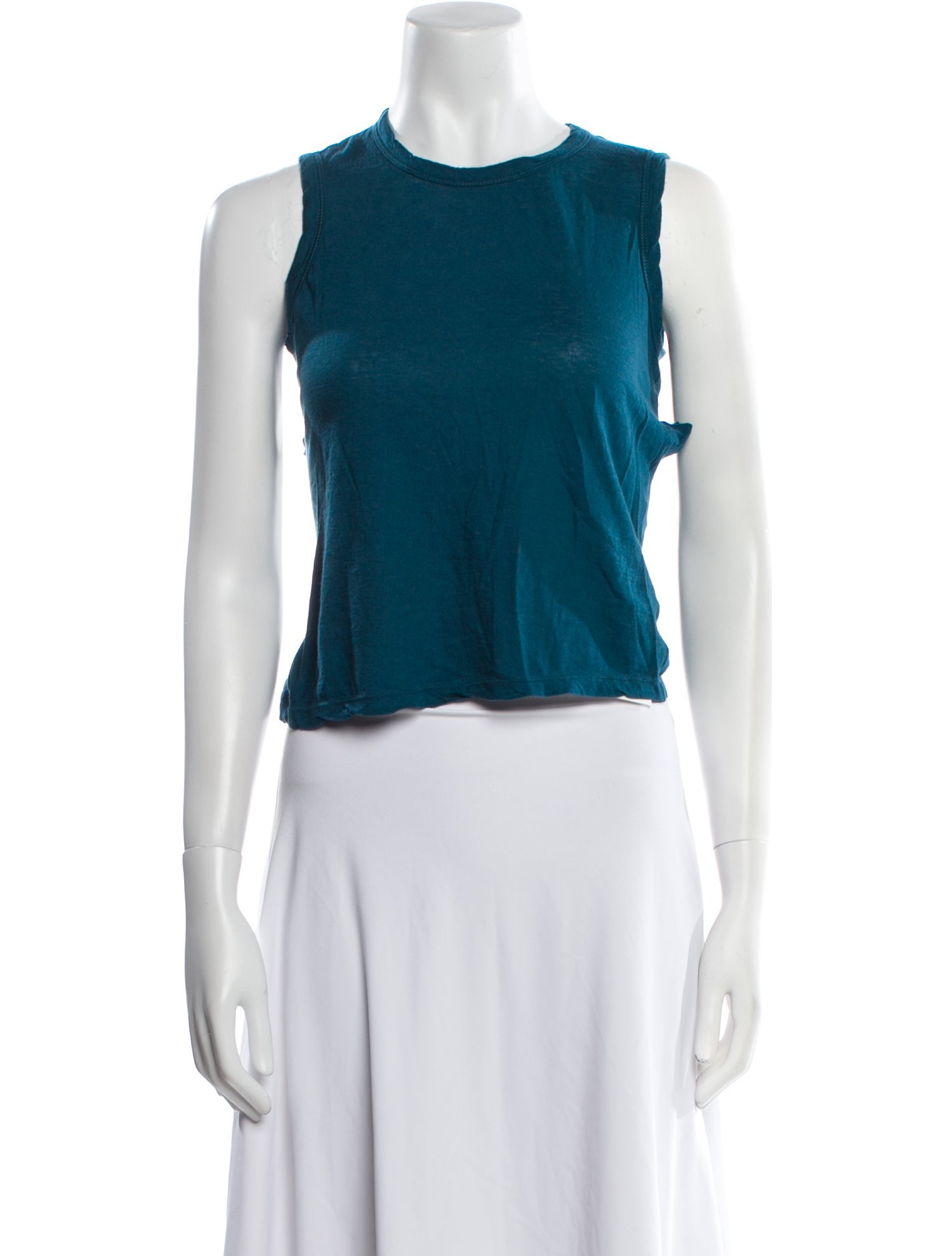 A.L.C. Crew Neck Sleeveless Crop Top