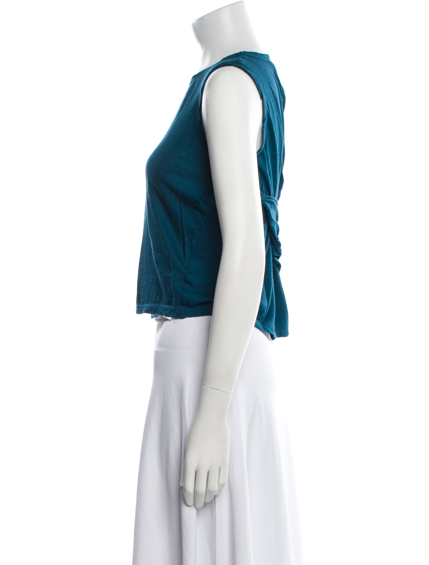 A.L.C. Crew Neck Sleeveless Crop Top