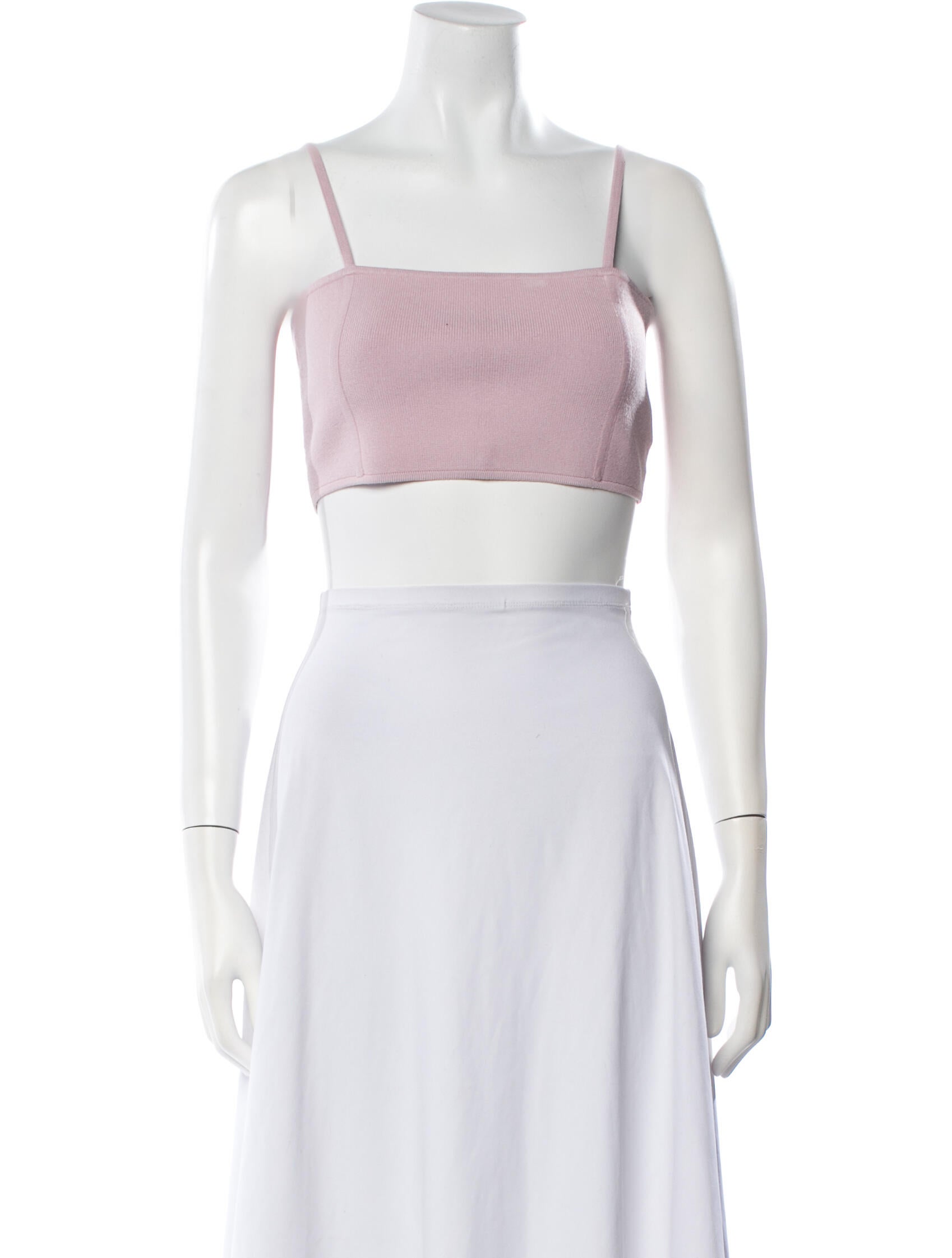 A.L.C. Square Neckline Sleeveless Crop Top