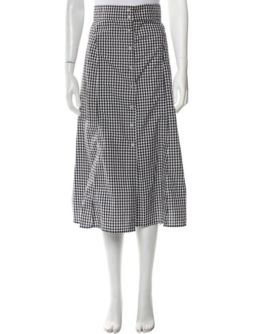 A.L.C. Plaid Print Midi Length Skirt