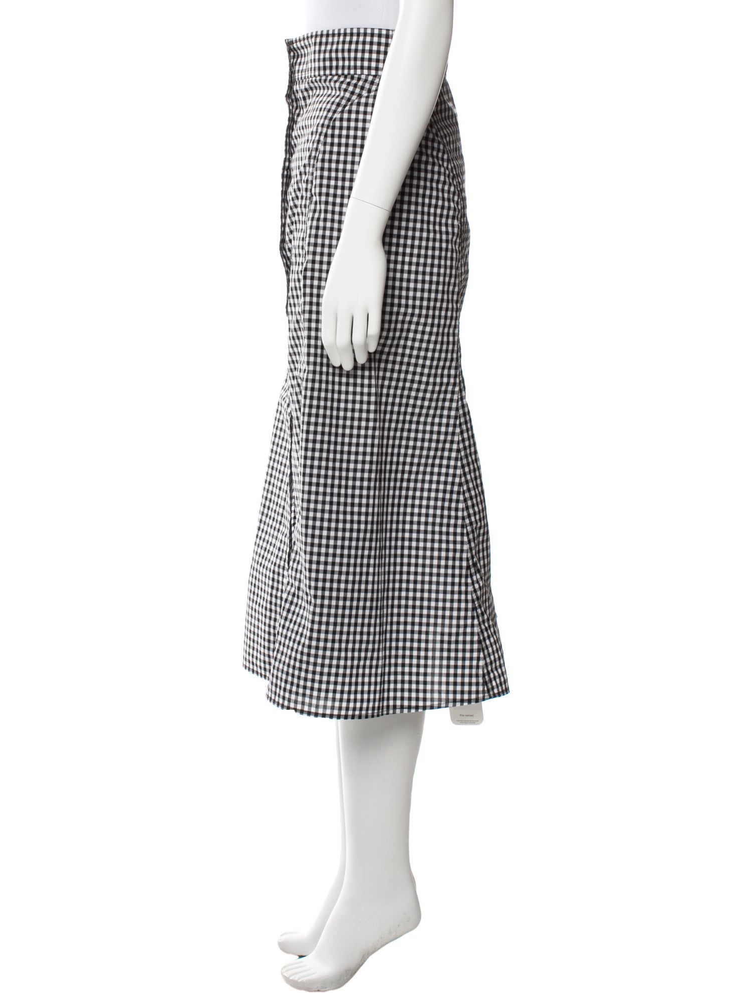 A.L.C. Plaid Print Midi Length Skirt