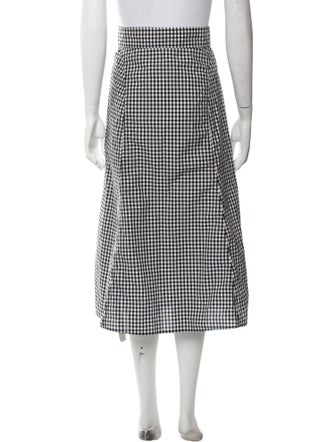 A.L.C. Plaid Print Midi Length Skirt